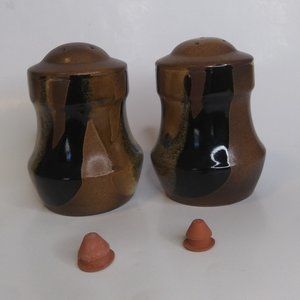 Vintage Treasure Craft Pottery   made in the USA  large salt and pepper shakers